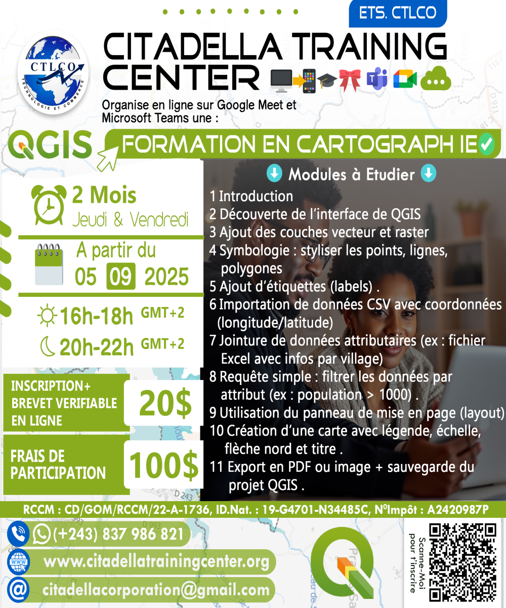 Formation en cartographie avec QGIS